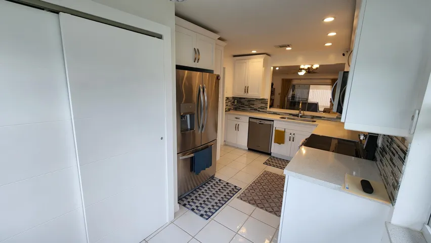 Kitchen with Laundry Cabinet