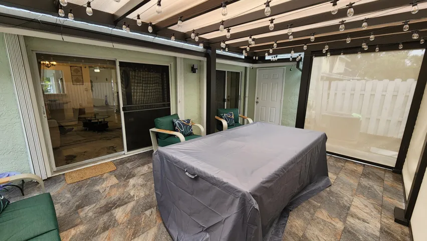 Pergola Screens Down