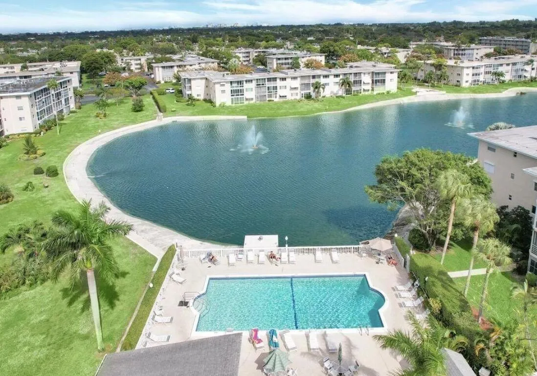 One of the Heated Pools with Lake View