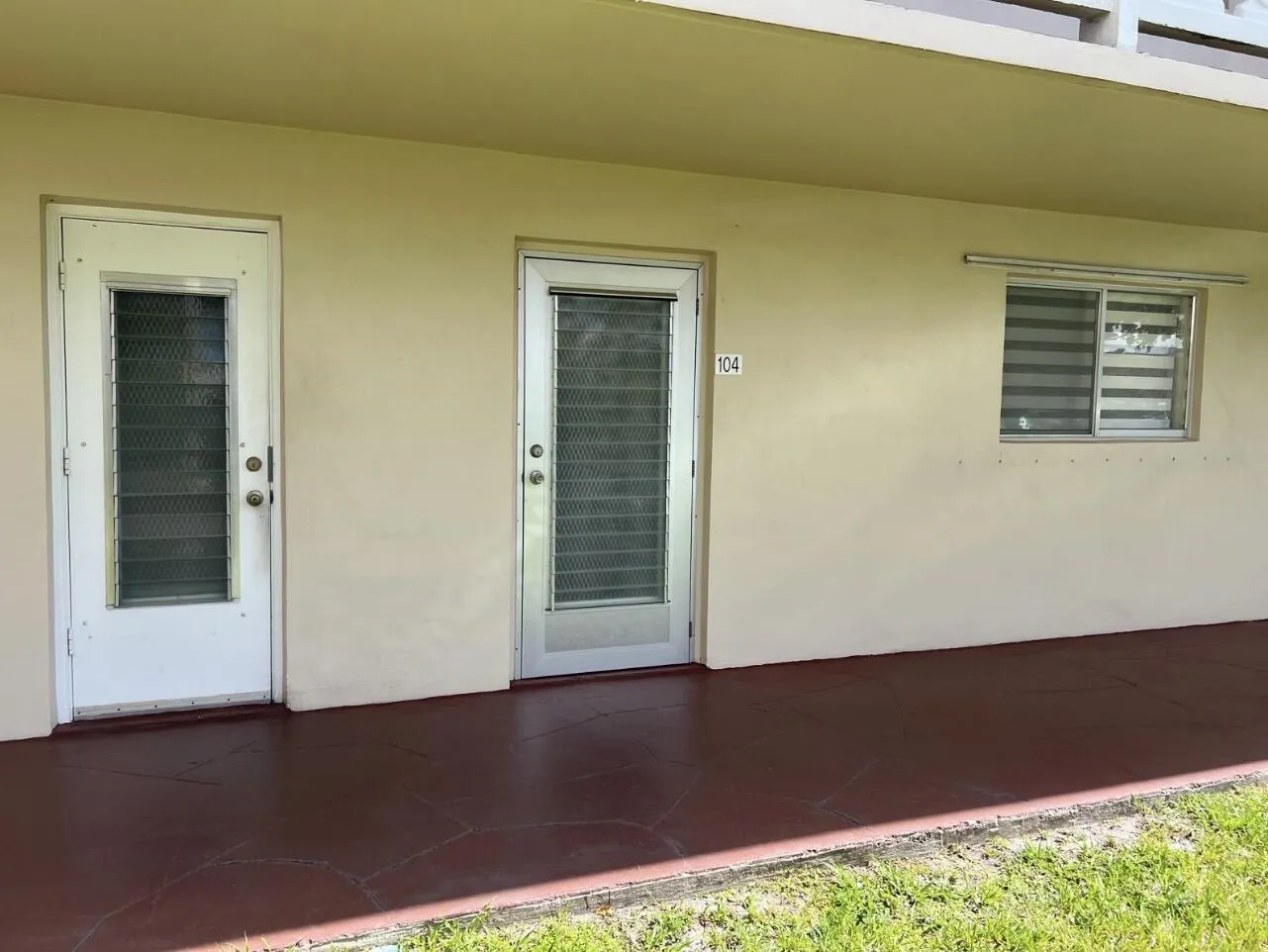 Unit Main Door and Kitchen Door