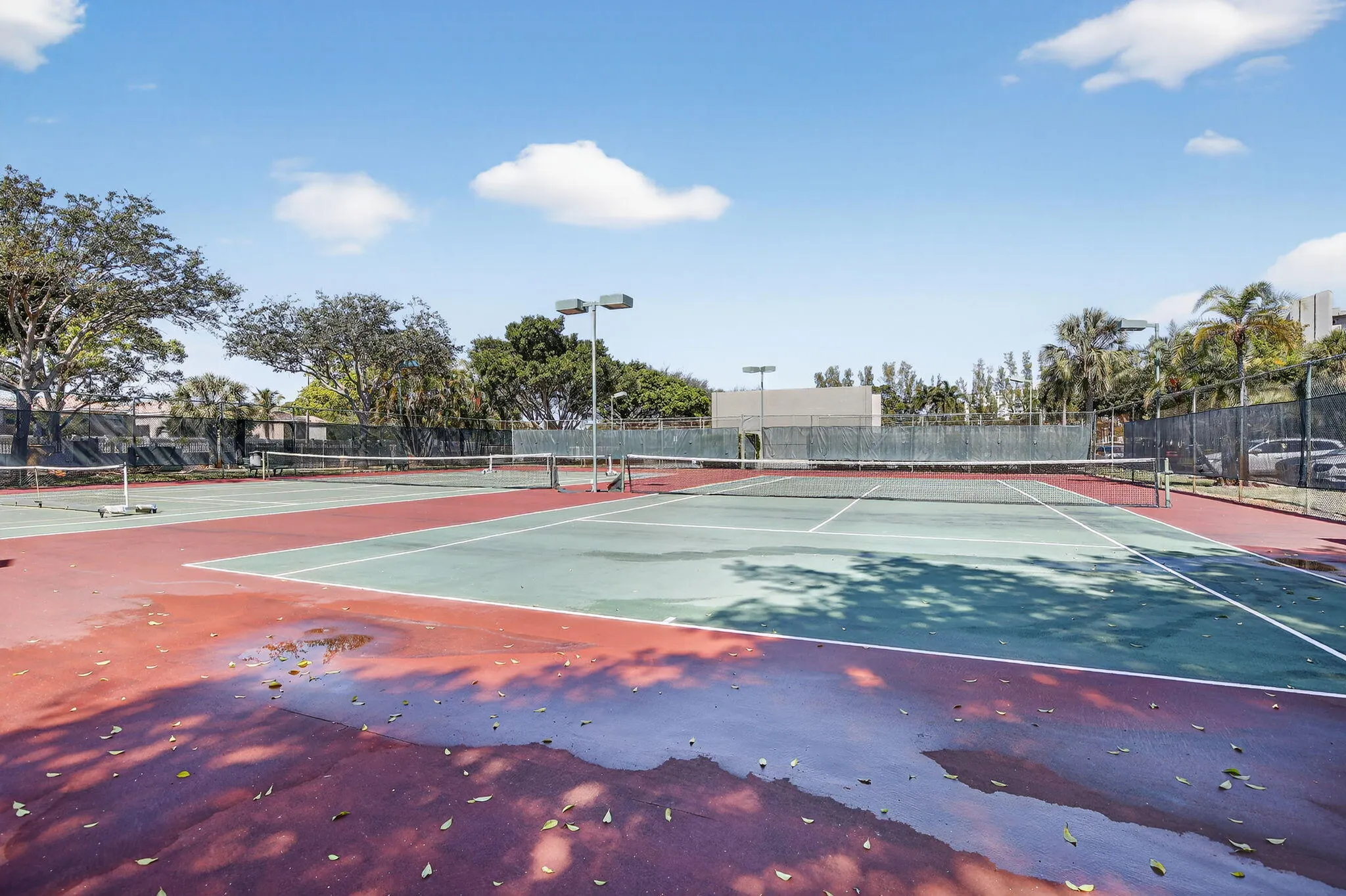 Tennis/pickleball courts are fun to use year-round!