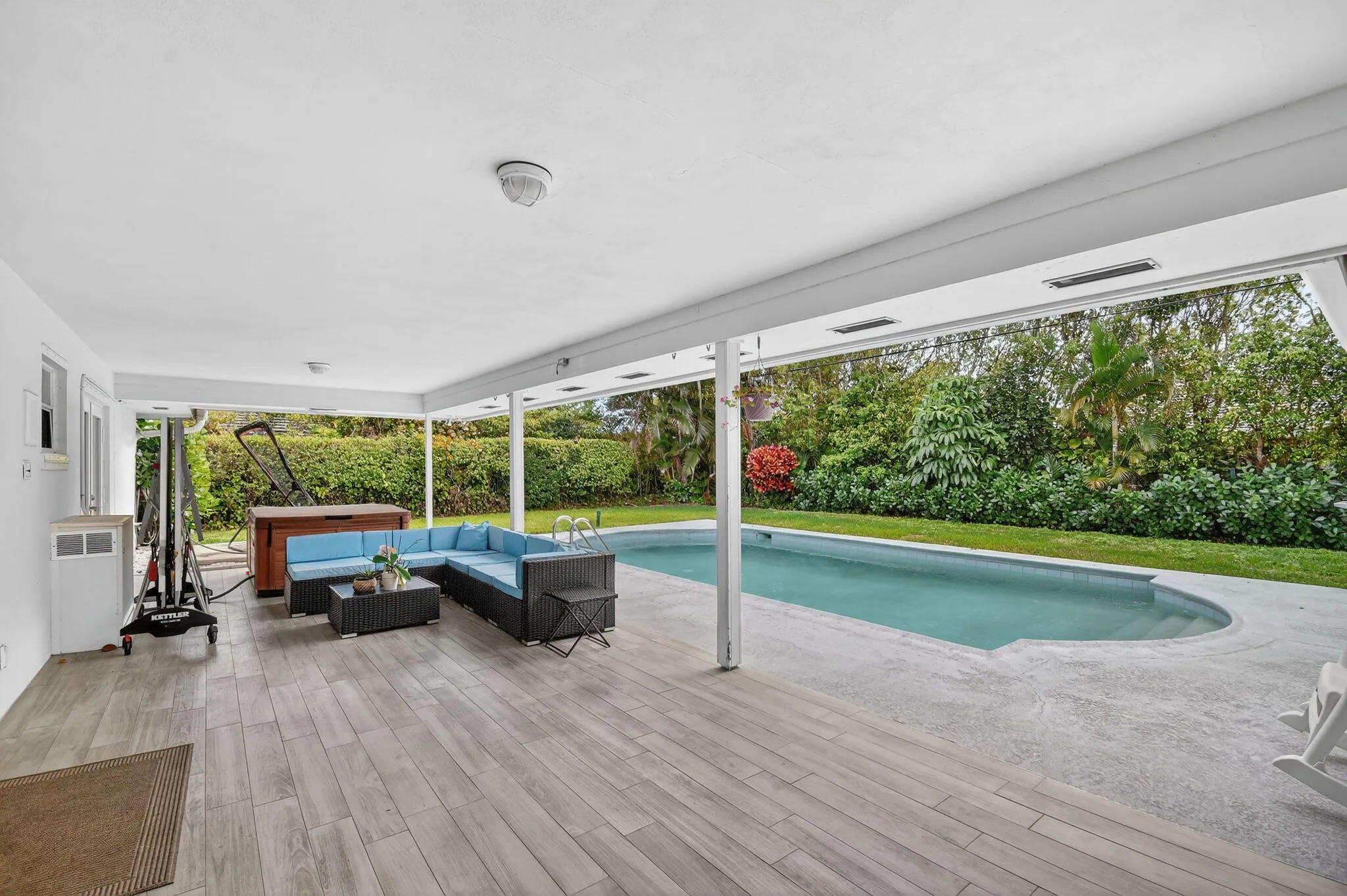 Covered Patio and Pool Area