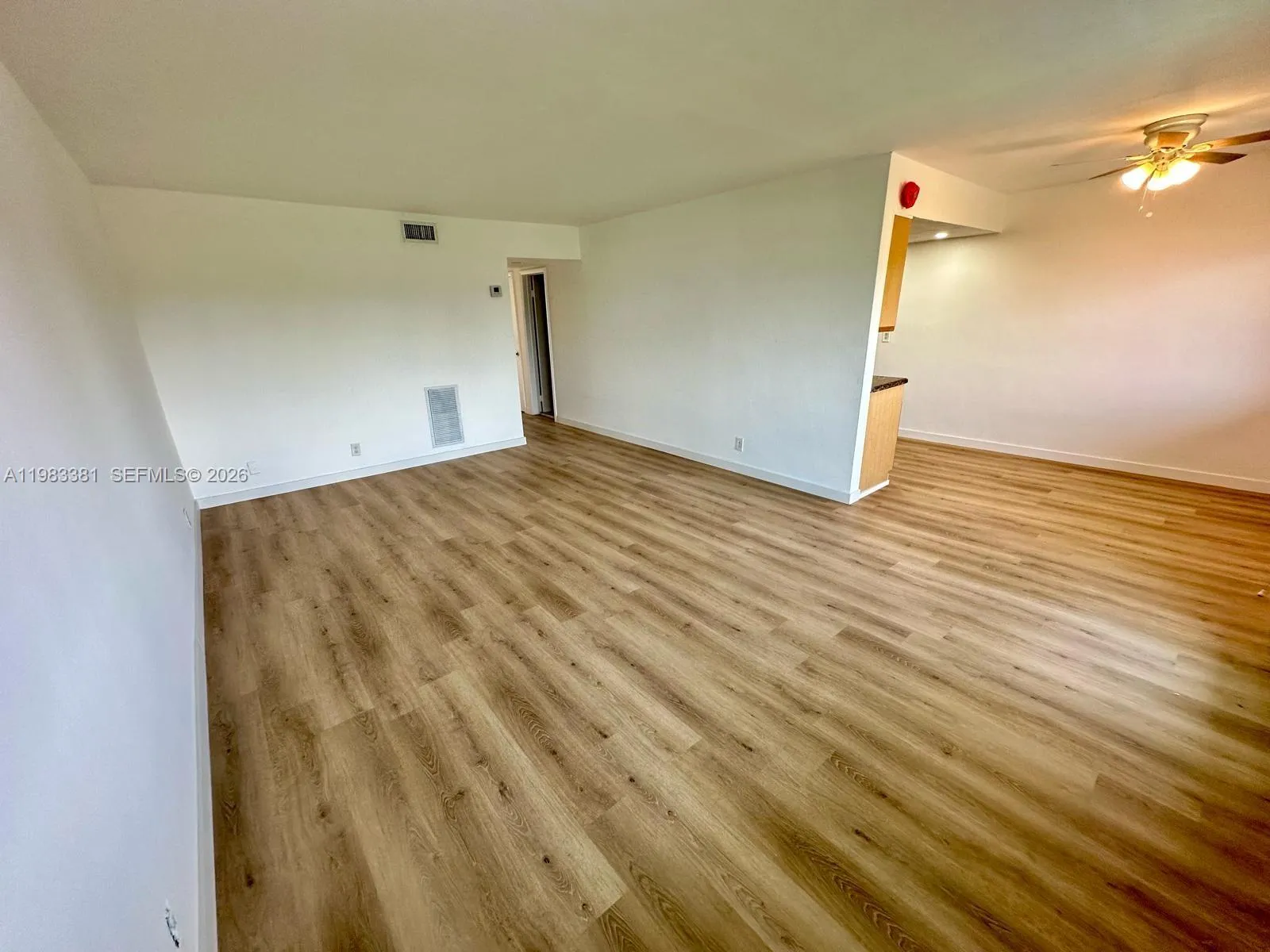 L-shaped living area