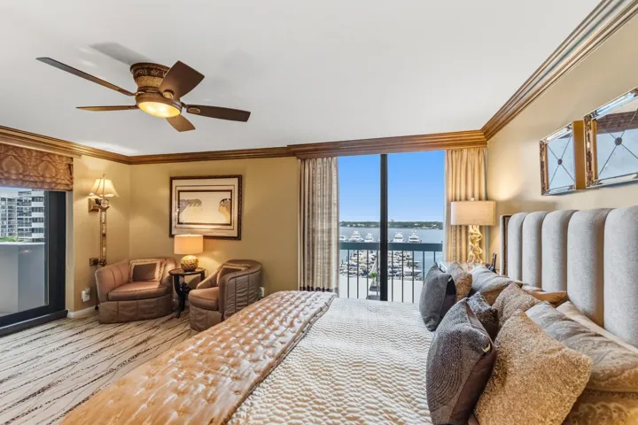 Primary Bedroom with Marina View