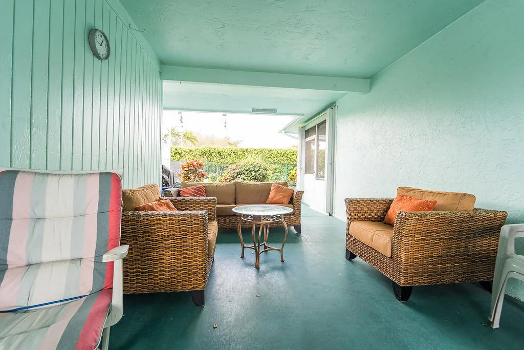 Covered patio