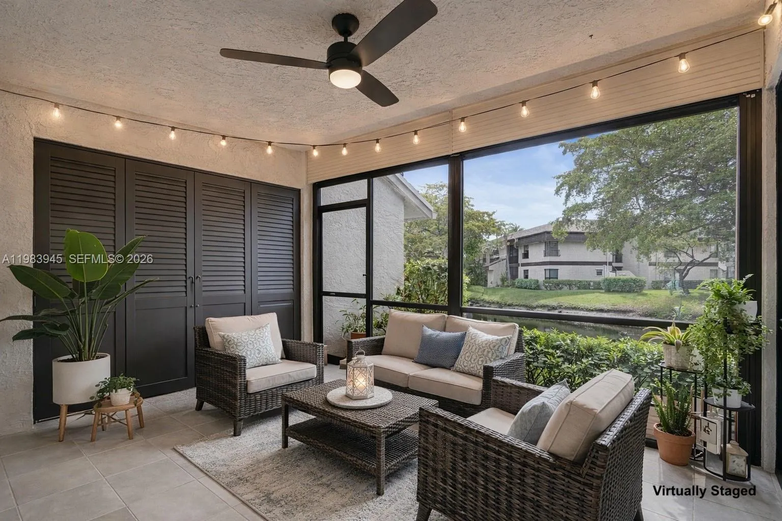 Image virtually renovated & staged to help buyers visualize possible updates.