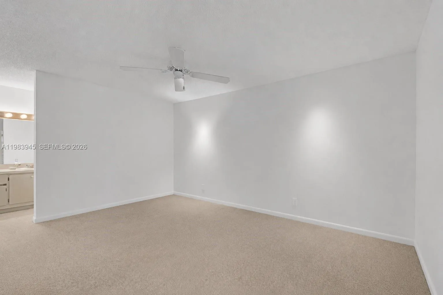 Primary Bedroom. Owners furniture digitally removed from photos