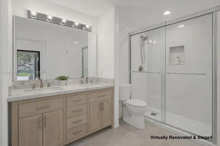 Image virtually renovated & staged to help buyers visualize possible updates.