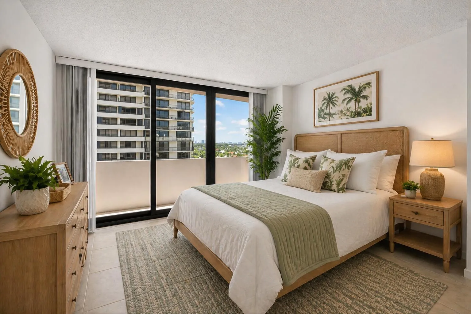 Guest Bedroom digitally staged.