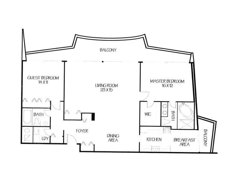 One of the larger corner units
