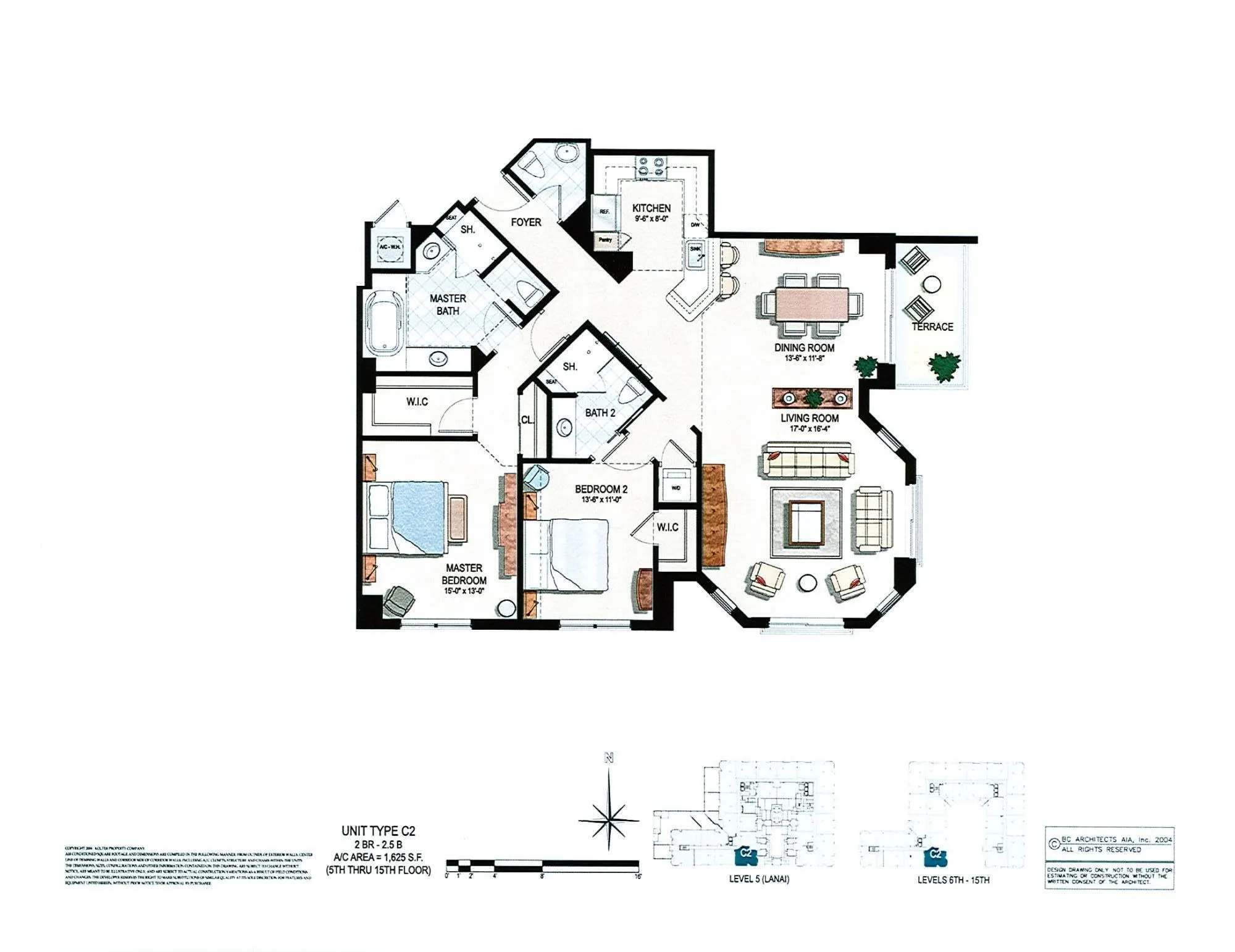 UNFURNISHED ANNUAL RENTAL 2/2.5 BATHS