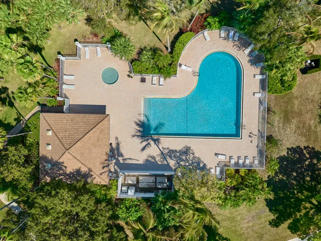 Aerial of community pool