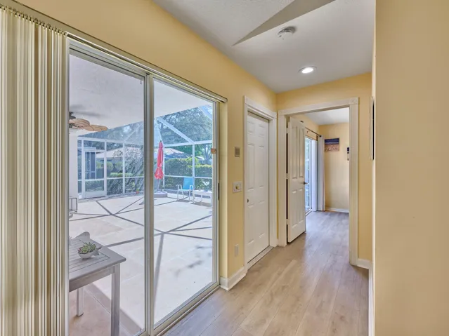 Entry to patio