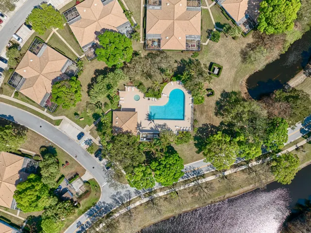 Aerial of community pool