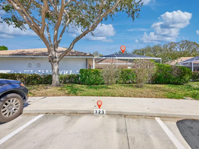 Front of home - parking 323