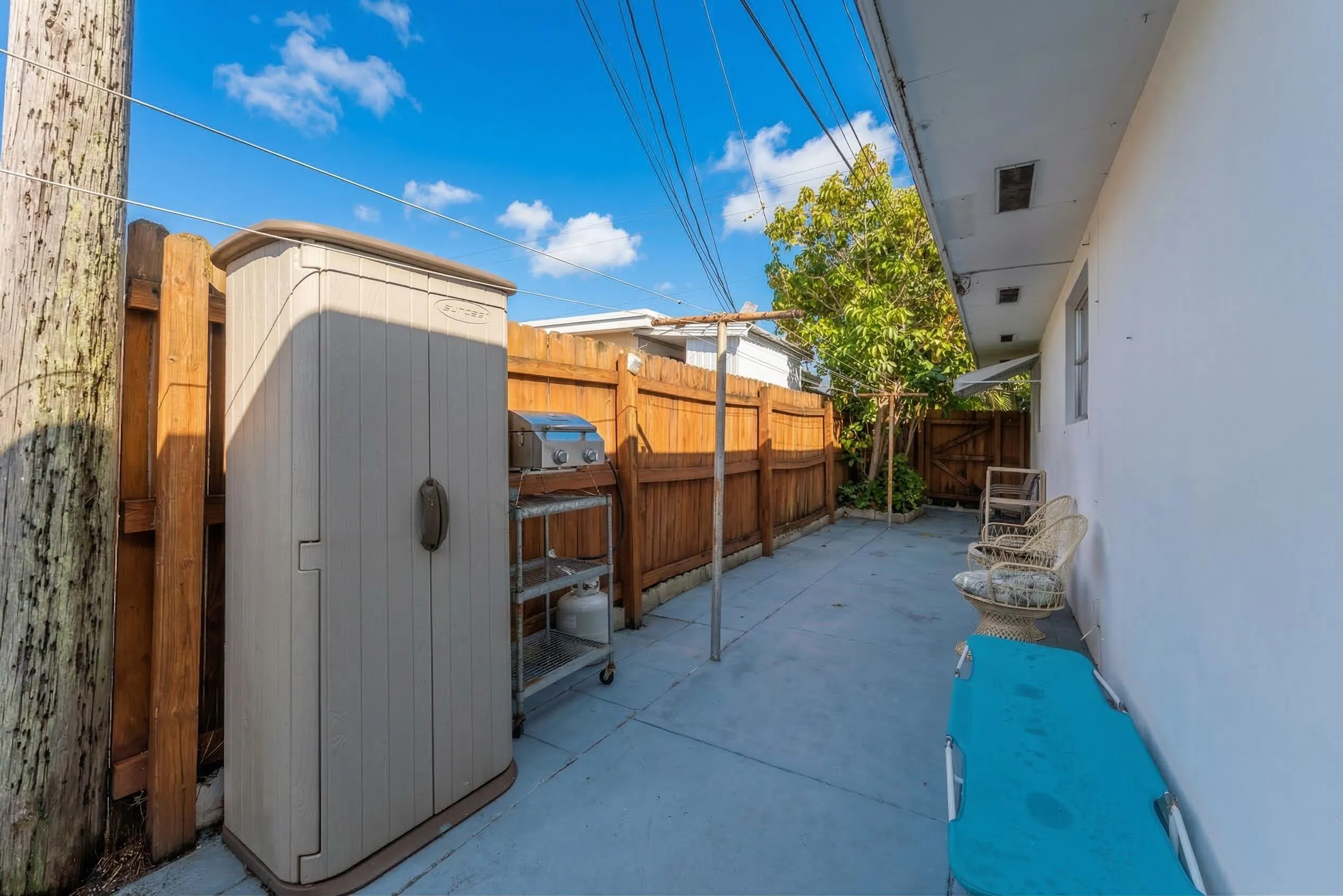 Back patio area