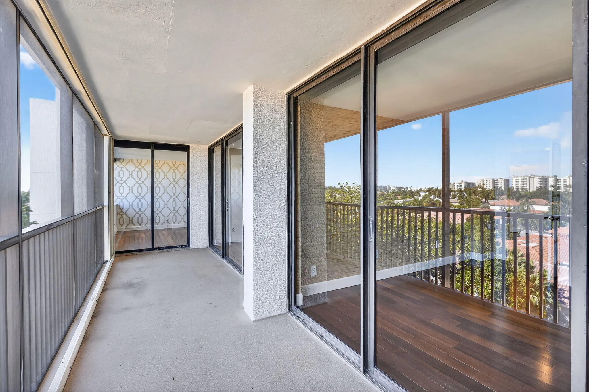 Balcony with East Exposure