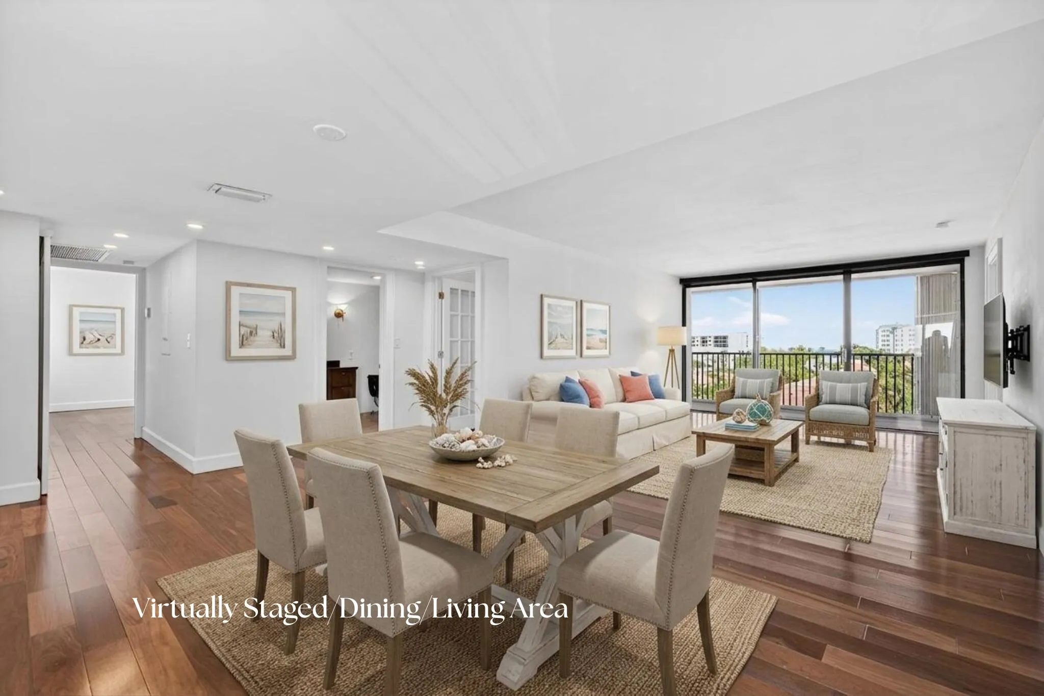 Dining-Living area - virtually staged