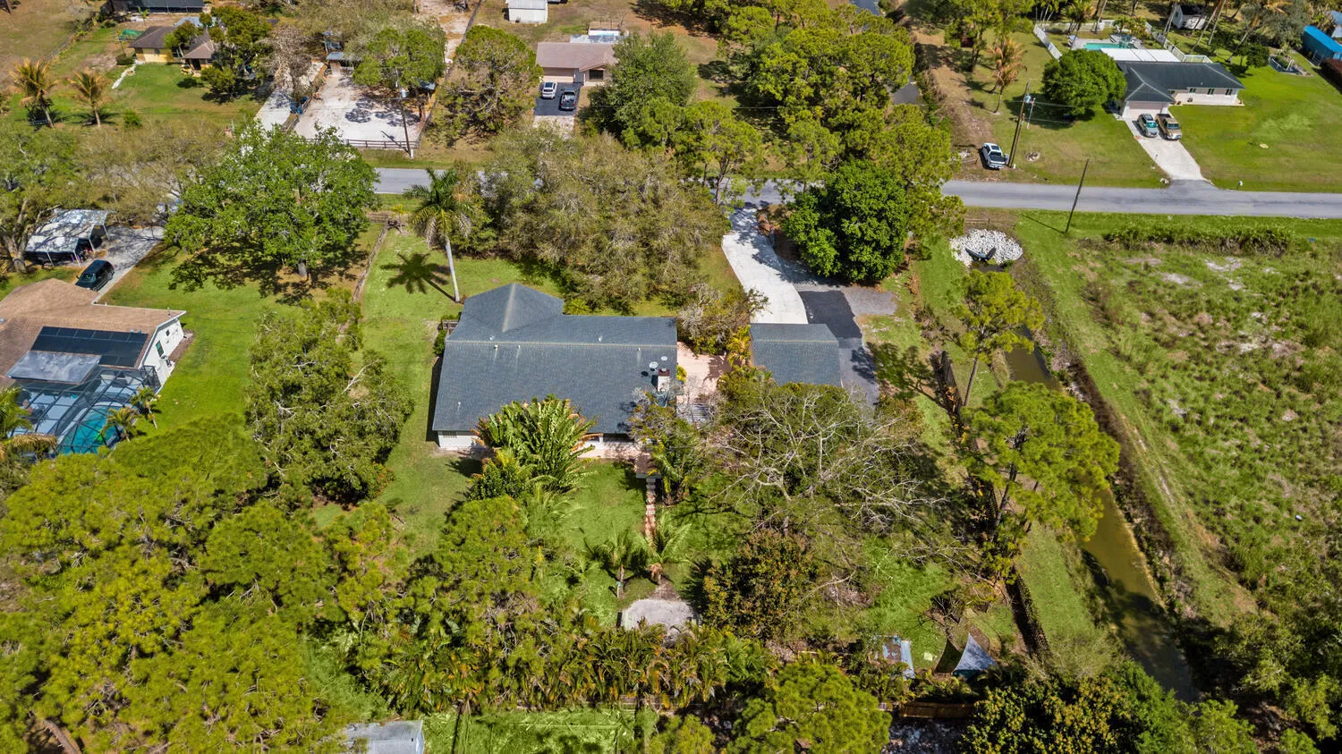 facing backyard