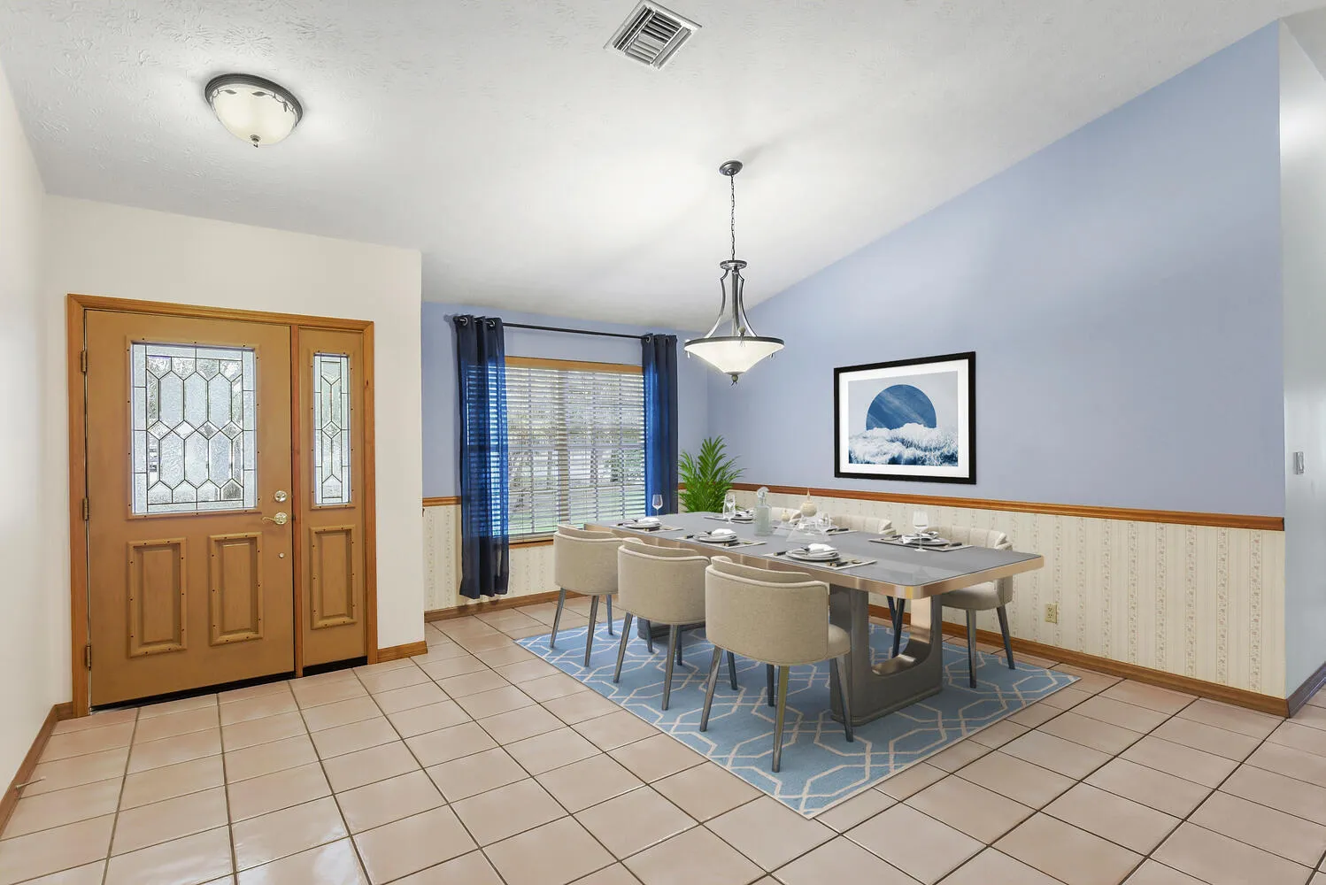 Front entry (digitally staged)