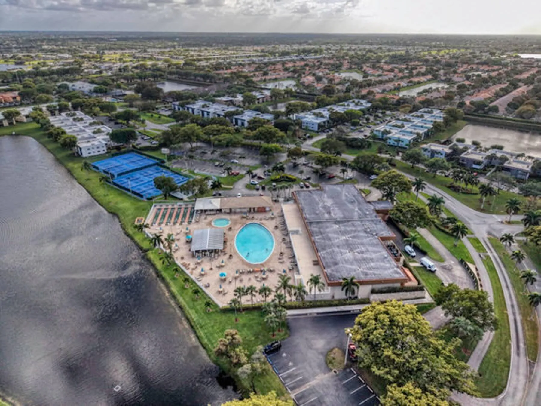 Ariel View of Clubhouse Area