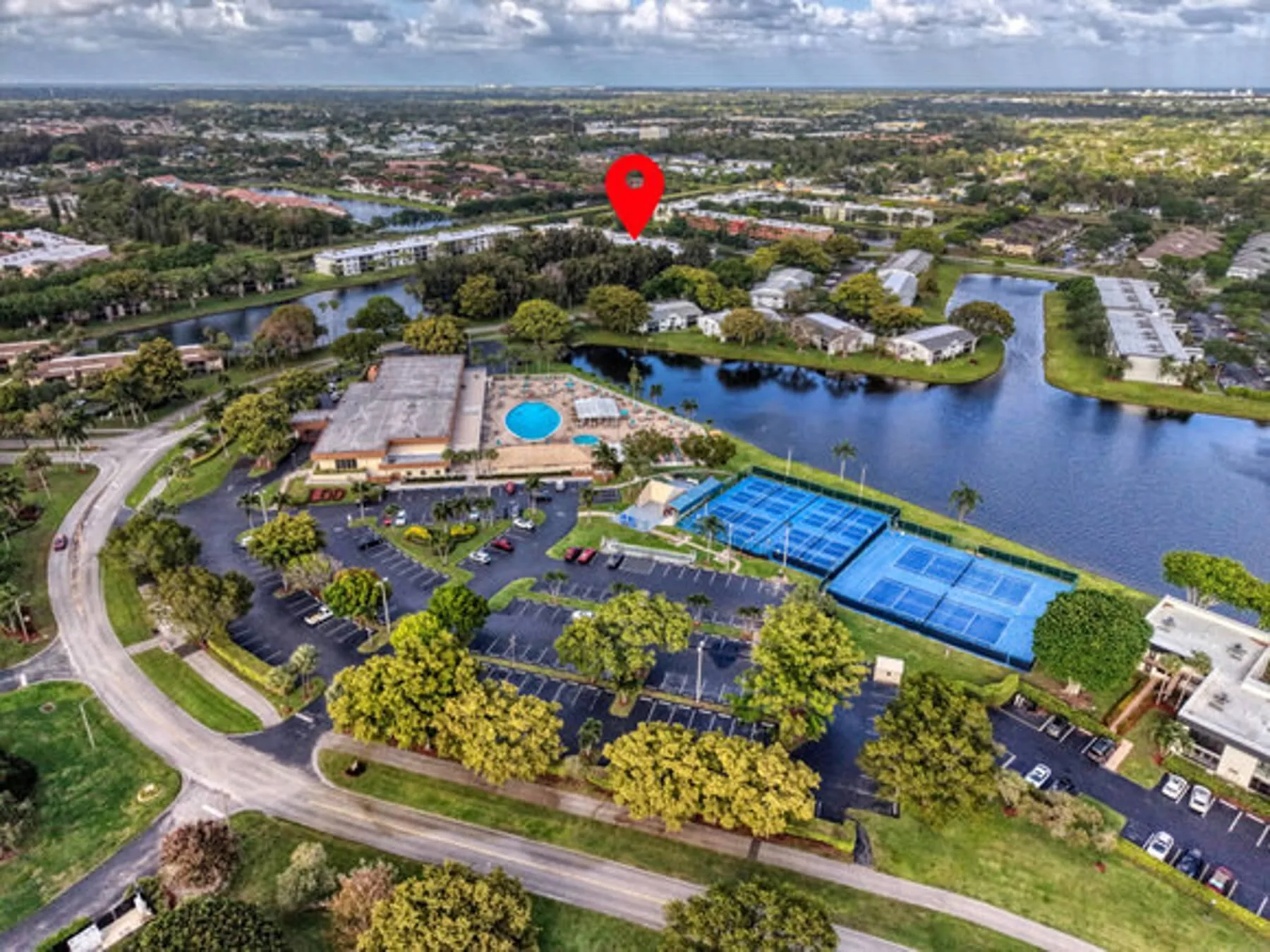 Ariel View of Clubhouse Area