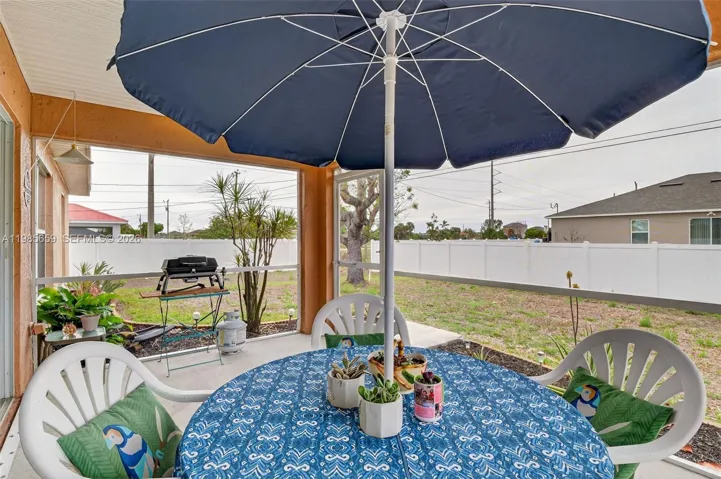 Room for outdoor dining