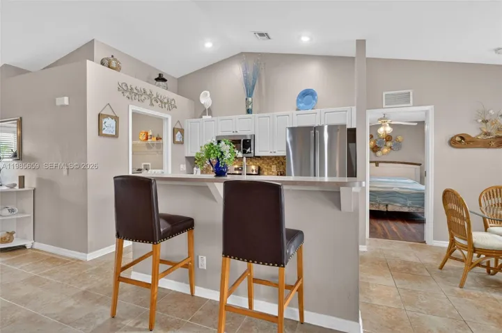 Vaulted ceiling