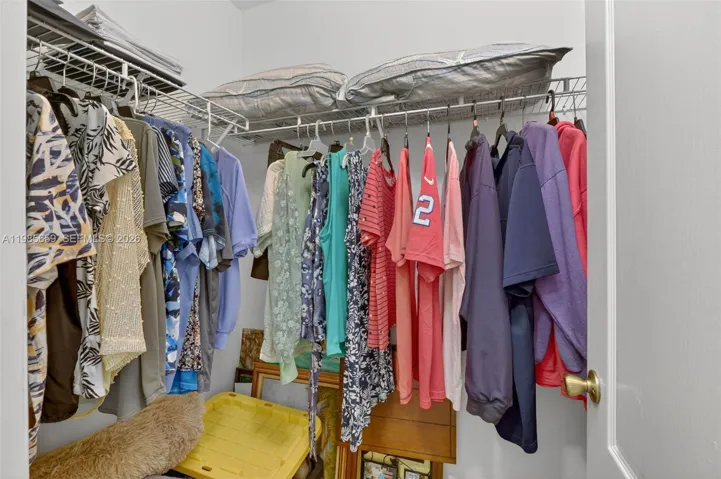 second primary suite walk-in closet
