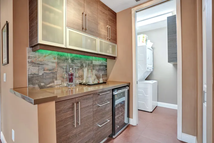 Bar area with cooler