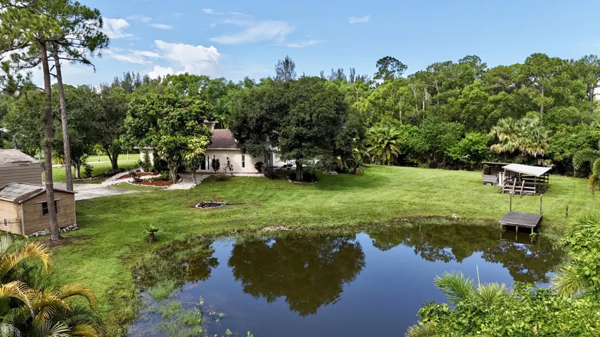 Lake in back yard