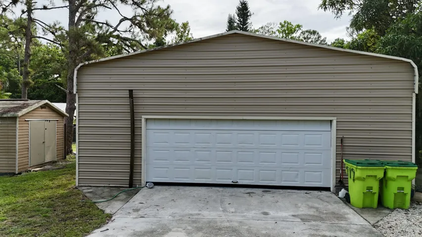Large detached garage