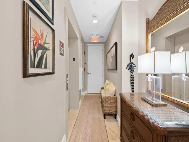 Private elevator exit