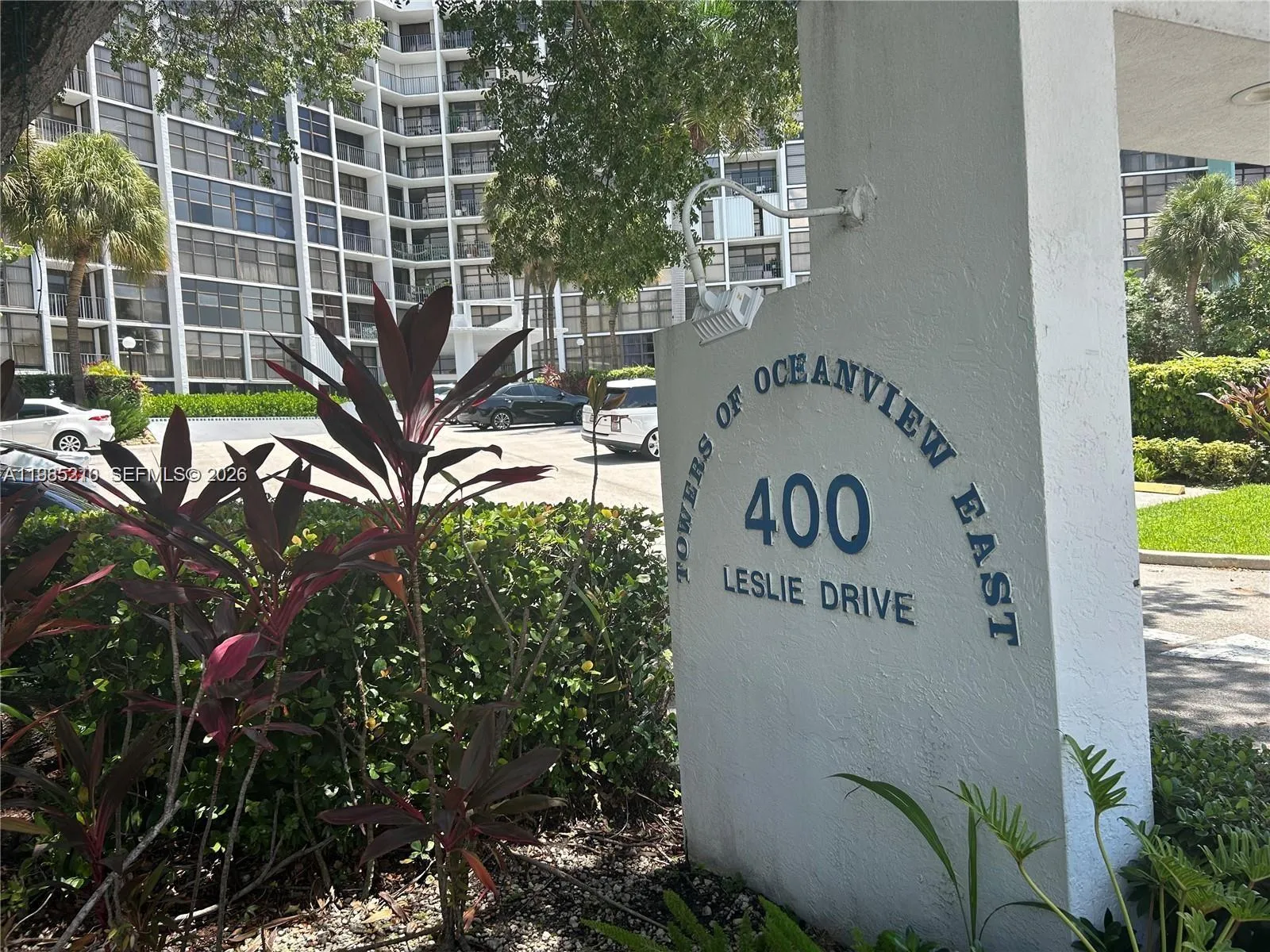 Entrance to the Bldg, & guest parking.