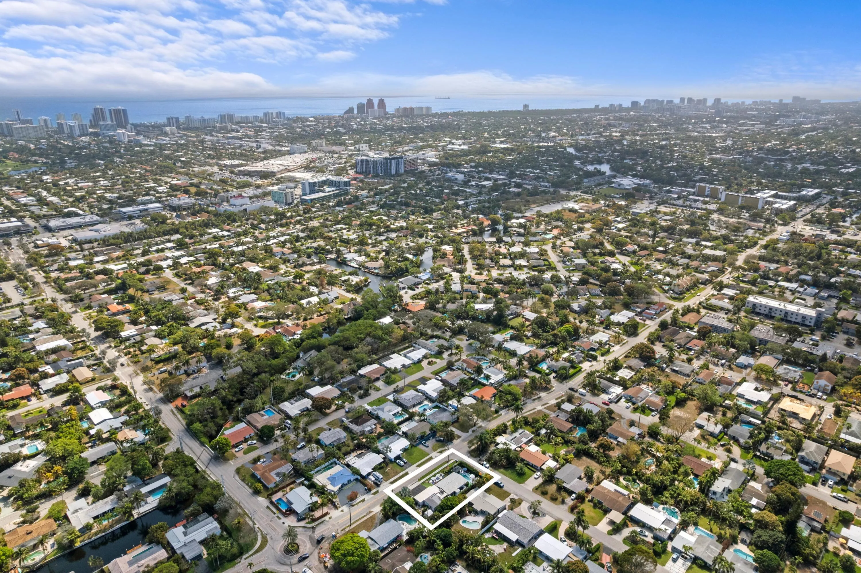Aerial Neighborhood View