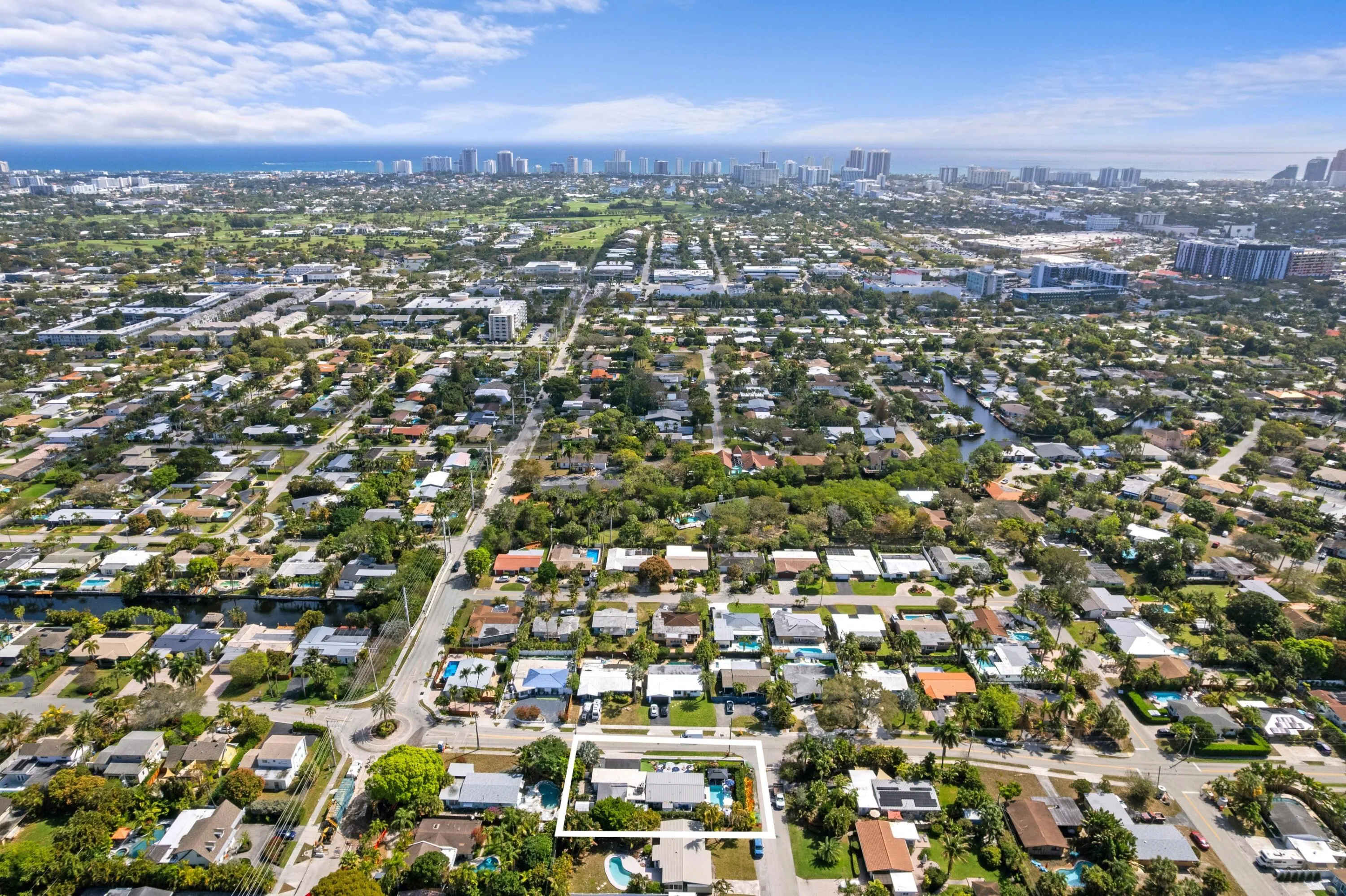 Aerial Neighborhood View