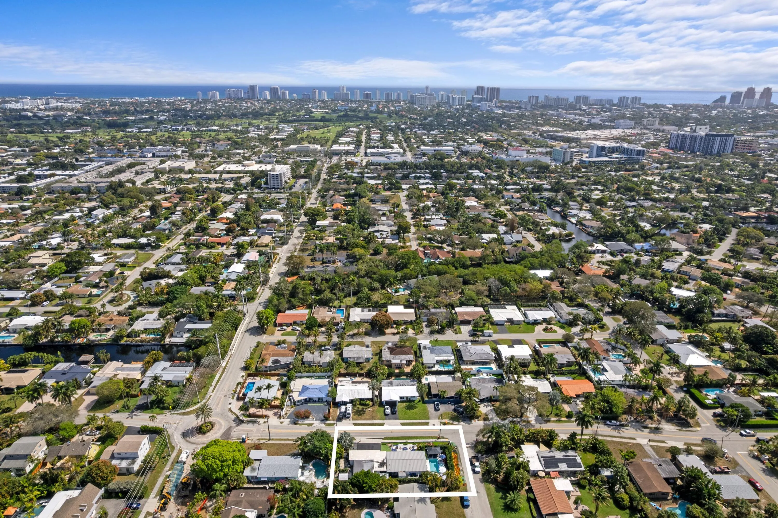 Aerial Neighborhood View