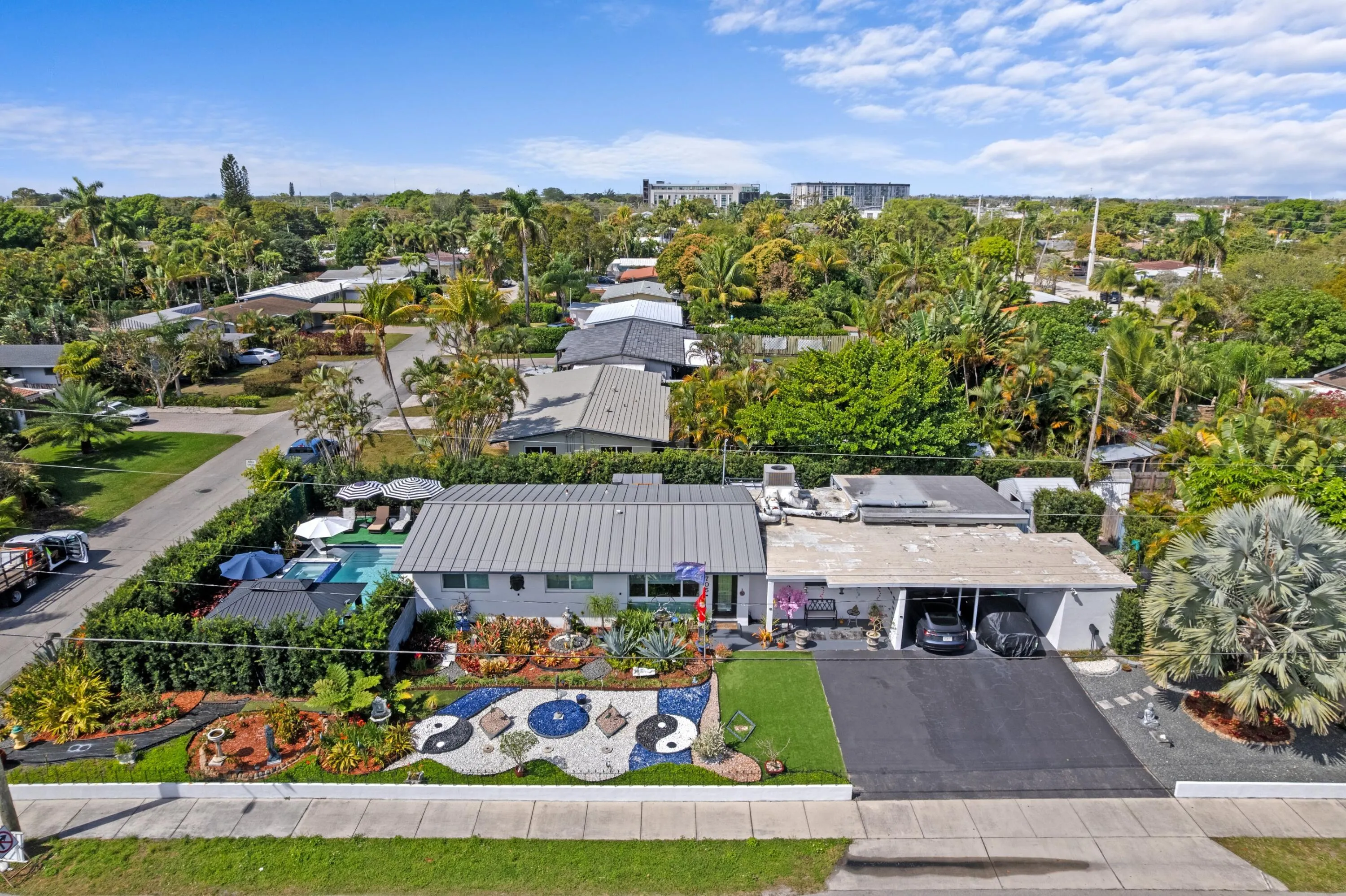 Front Aerial Exterior View