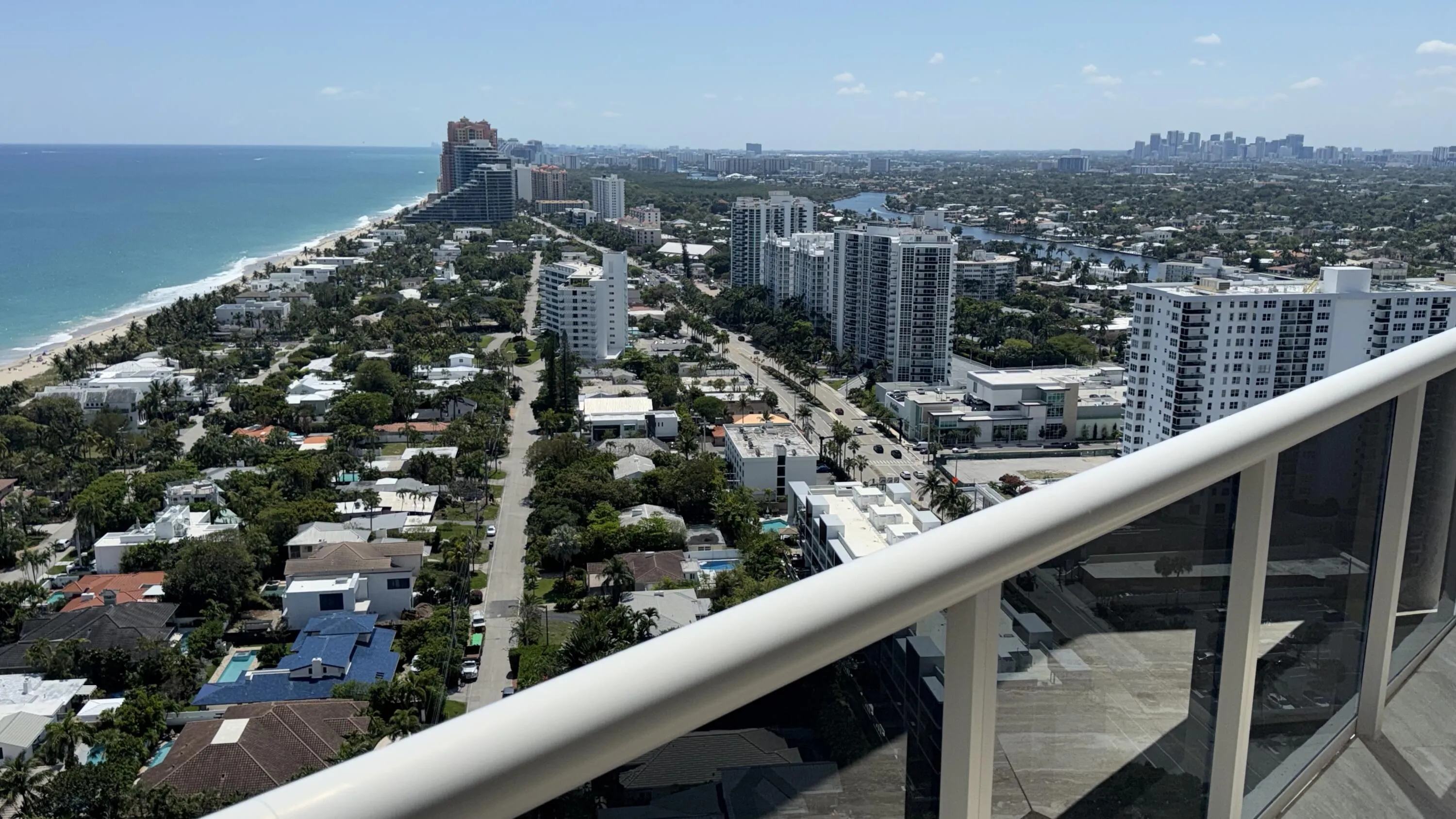 Ocean View from livingroom room balcony.