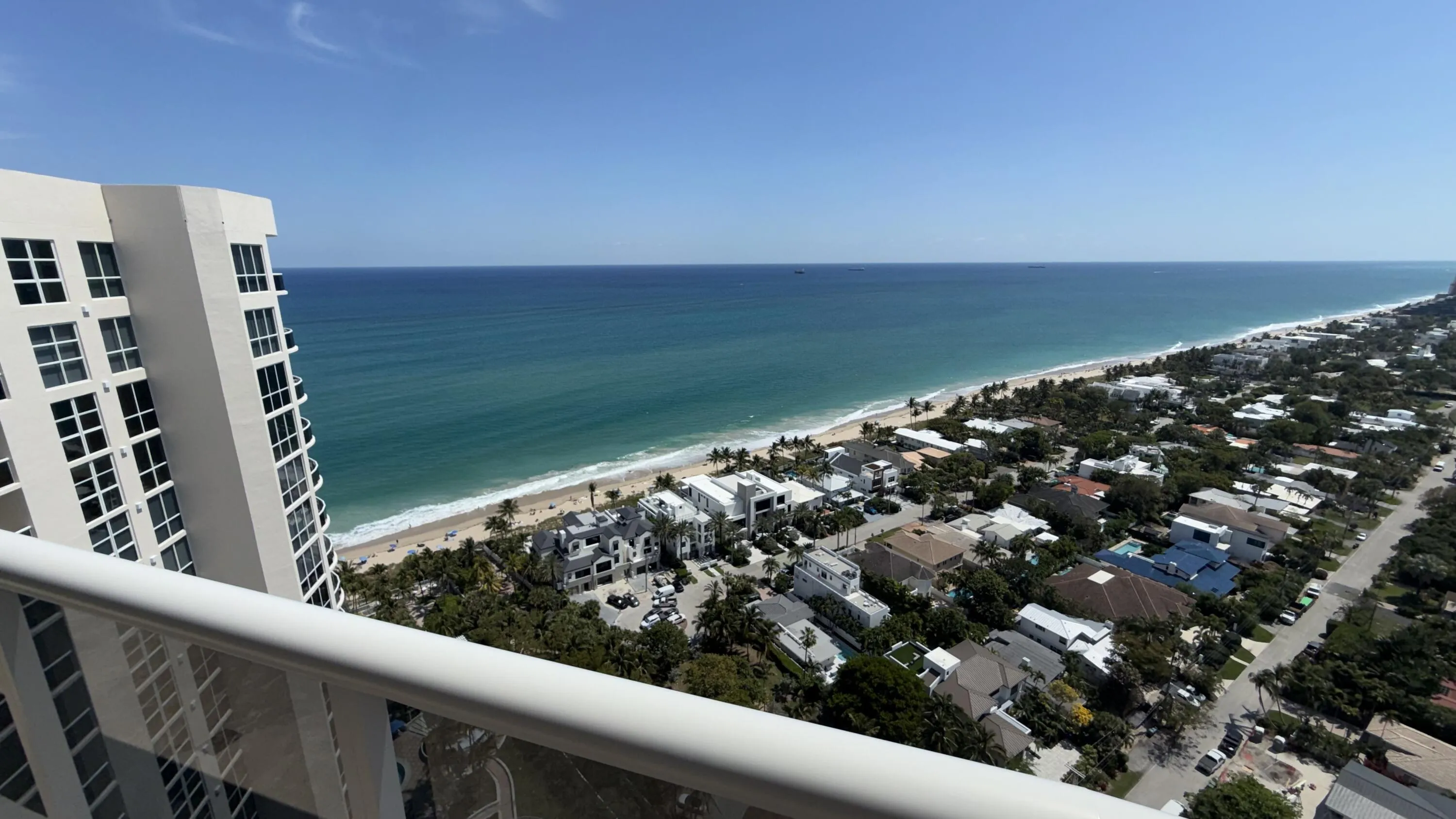 Ocean view from bedroom.
