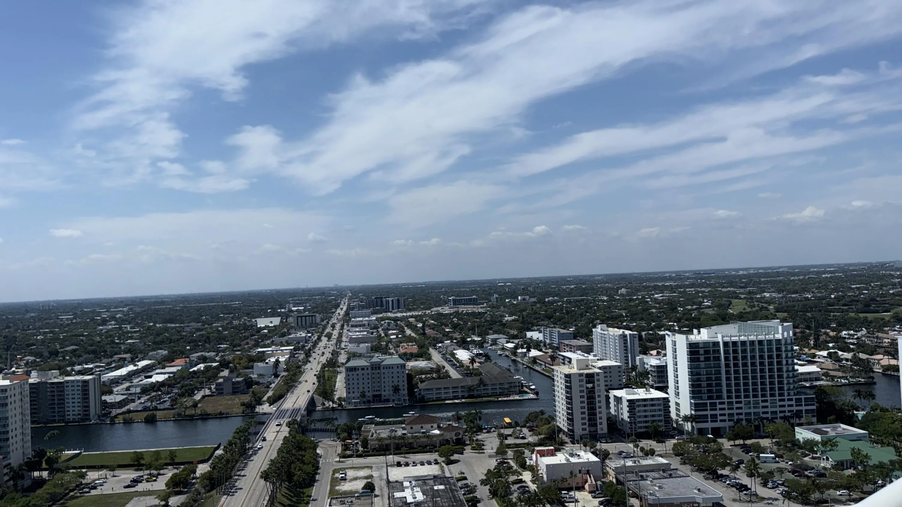 West View from living room.