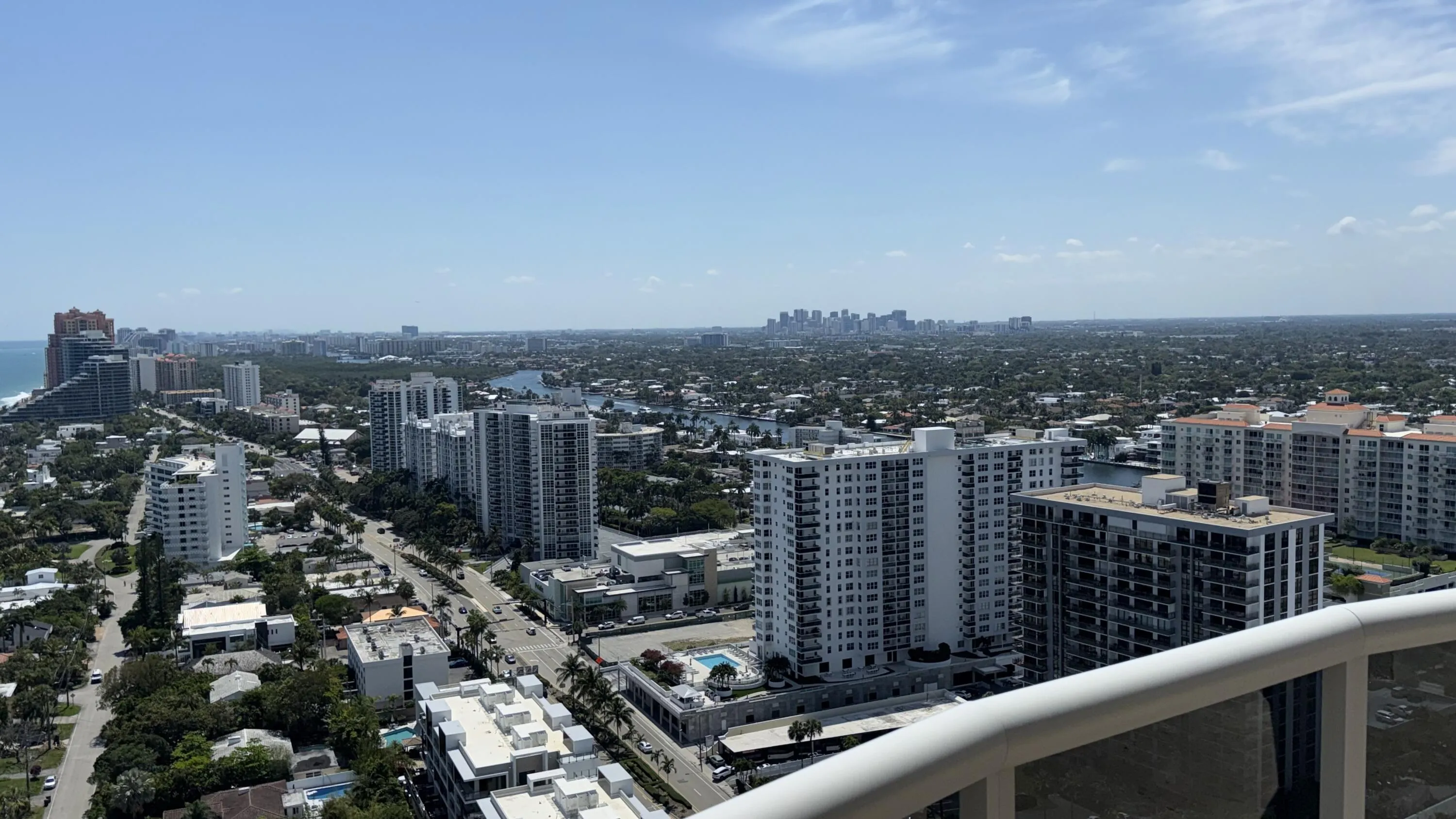 View from living room.