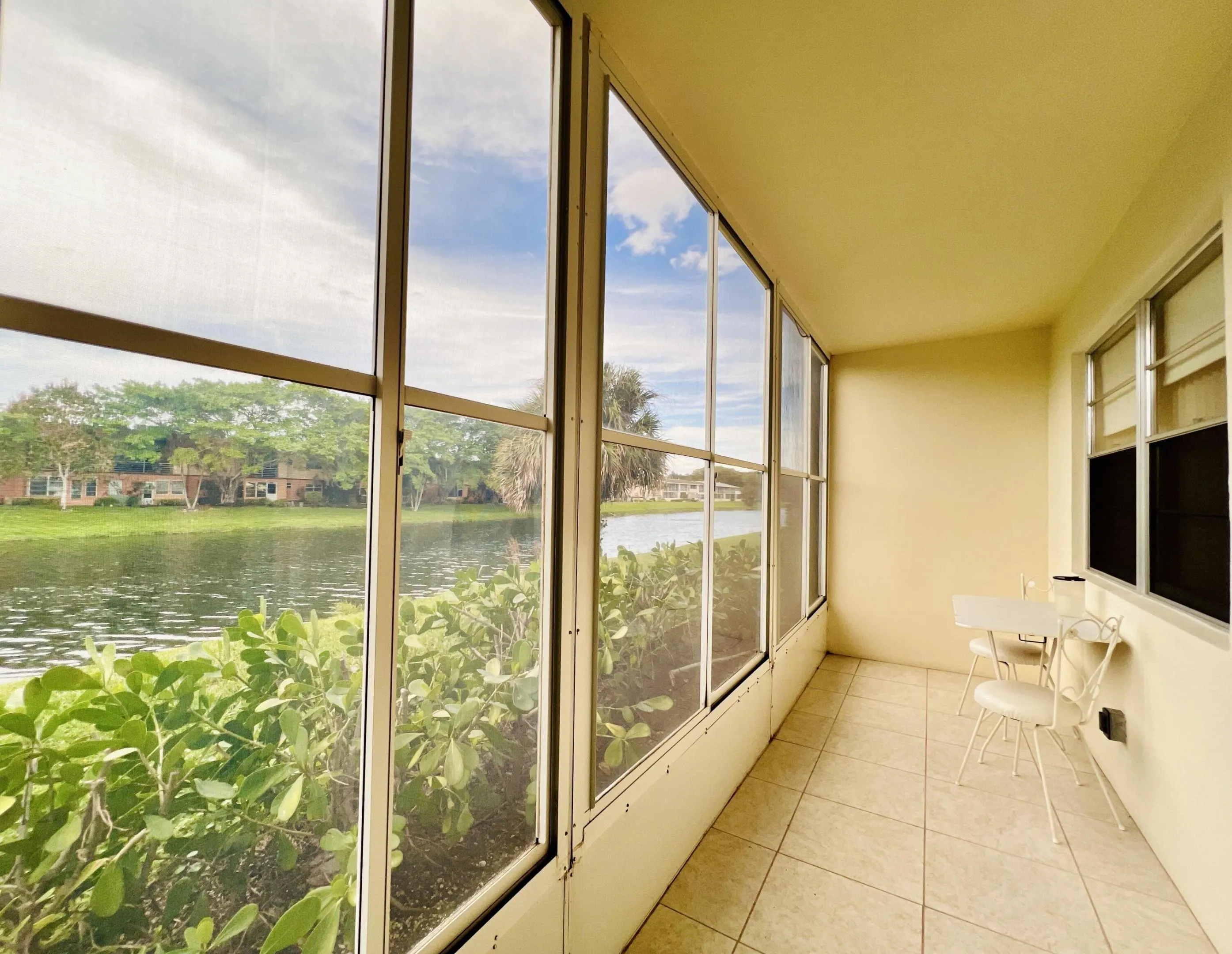Enjoy the Pretty & Peaceful Water Views from the Long Lanai