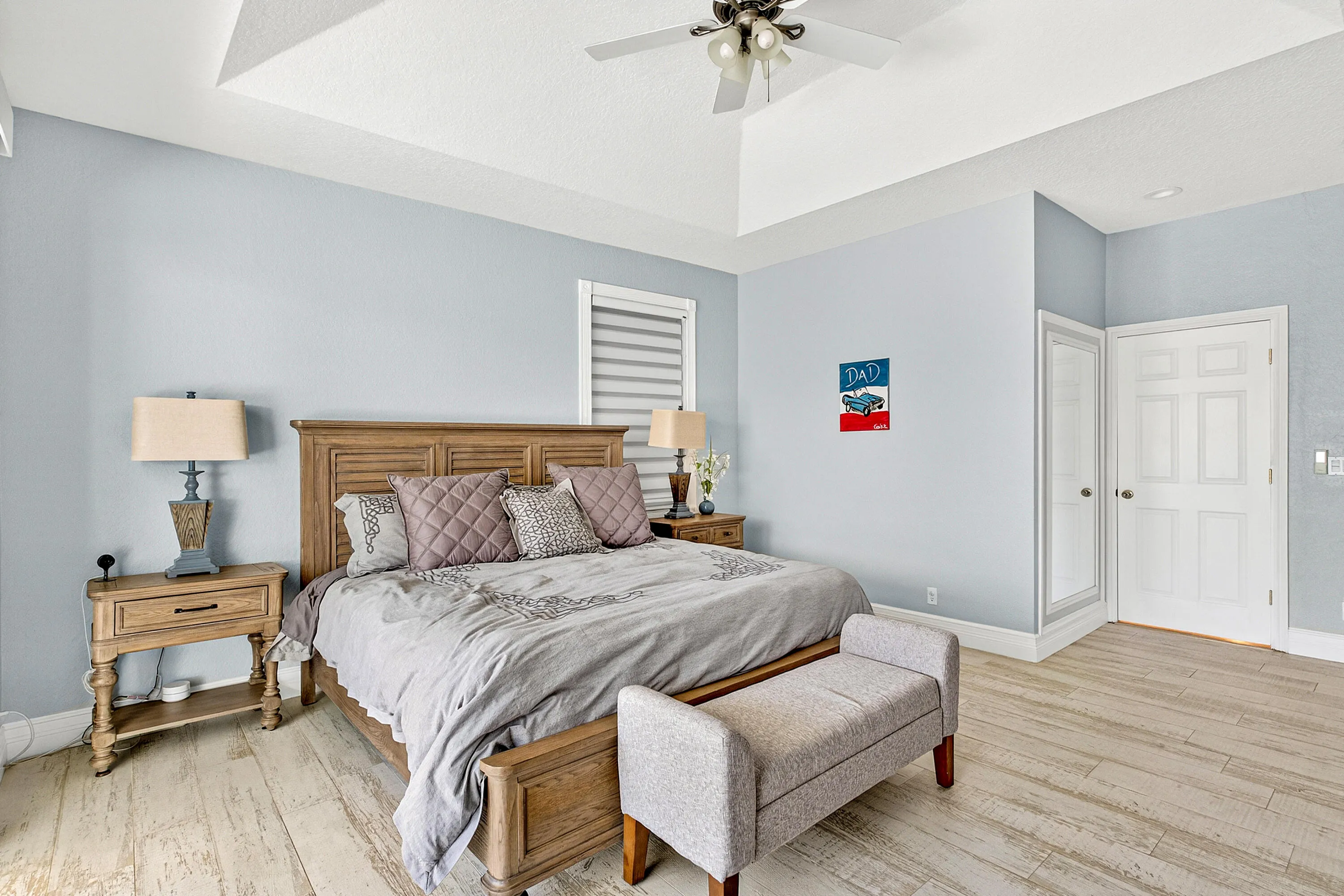 Bright guest bedroom offering flexibility for family, visitors, or a home office. Spacious secondary bedroom with natural light and ample closet space.