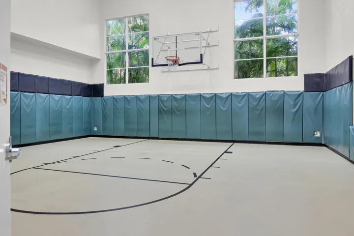 Indoor basketball court