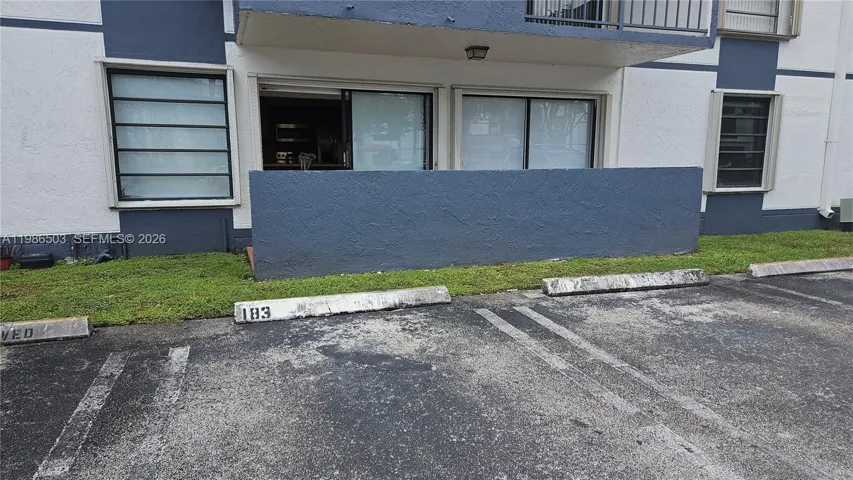 Parking 185 in front of the unit