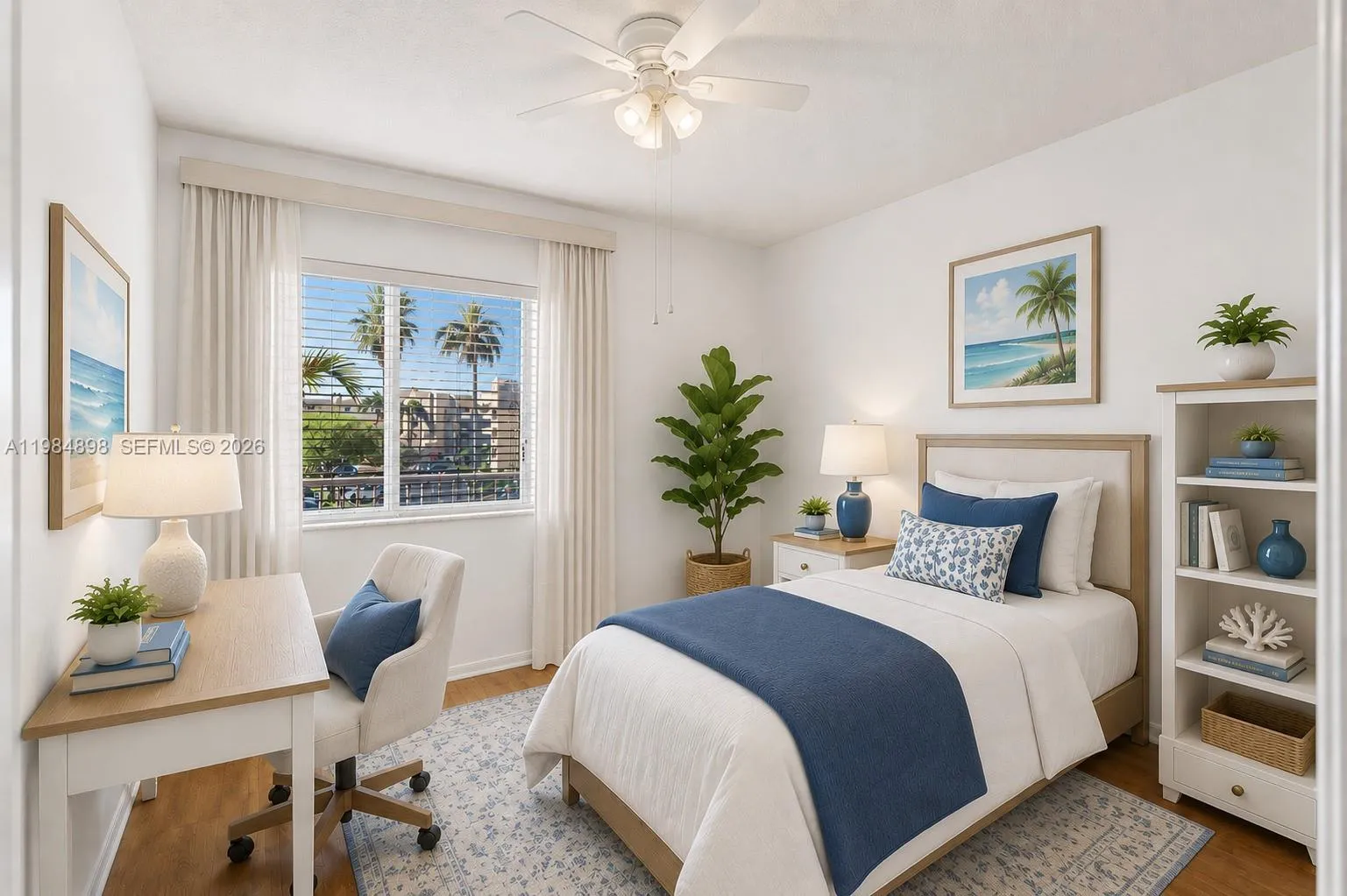 AI Imposed Staged Bedroom