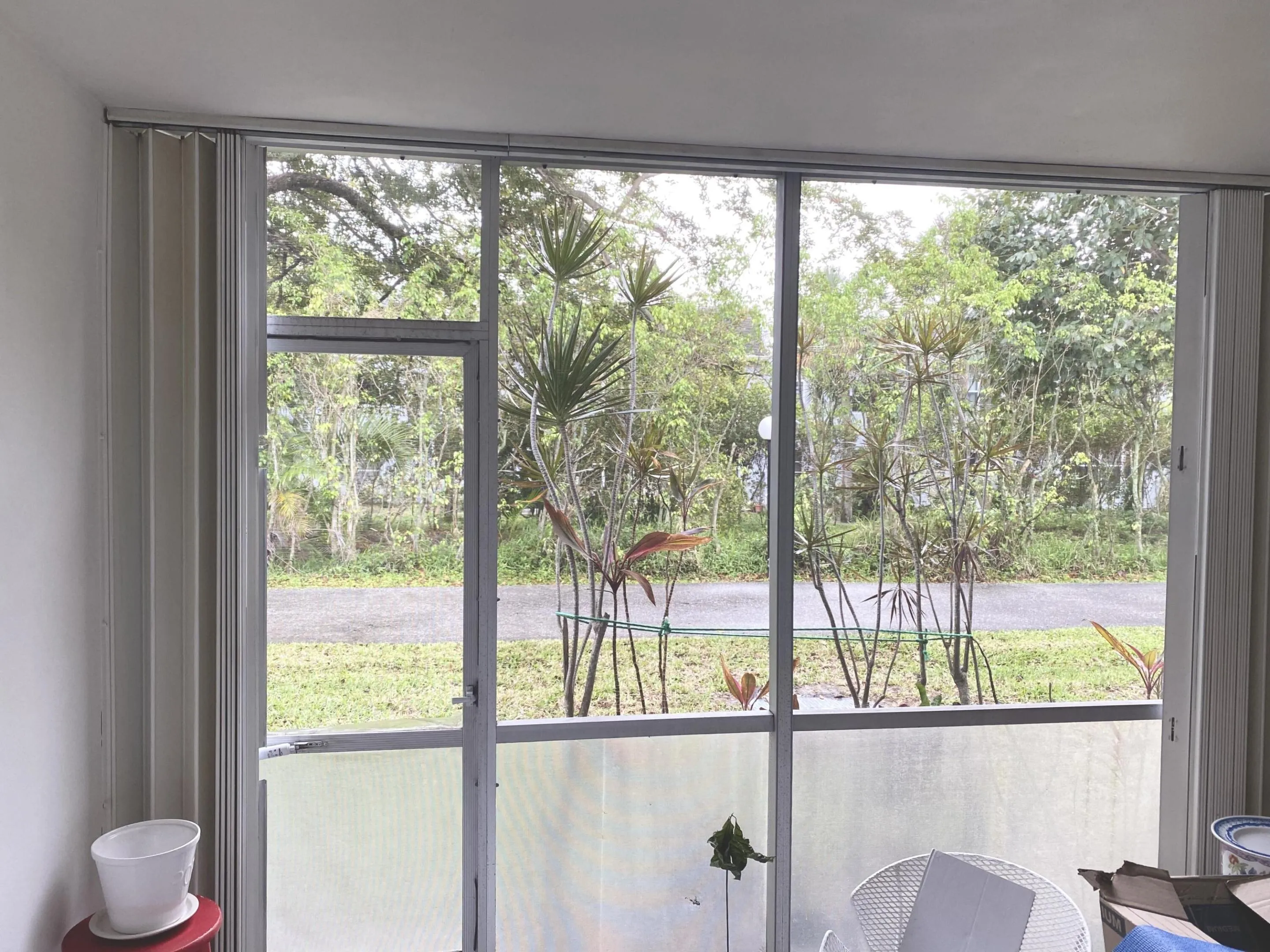 View out from patio