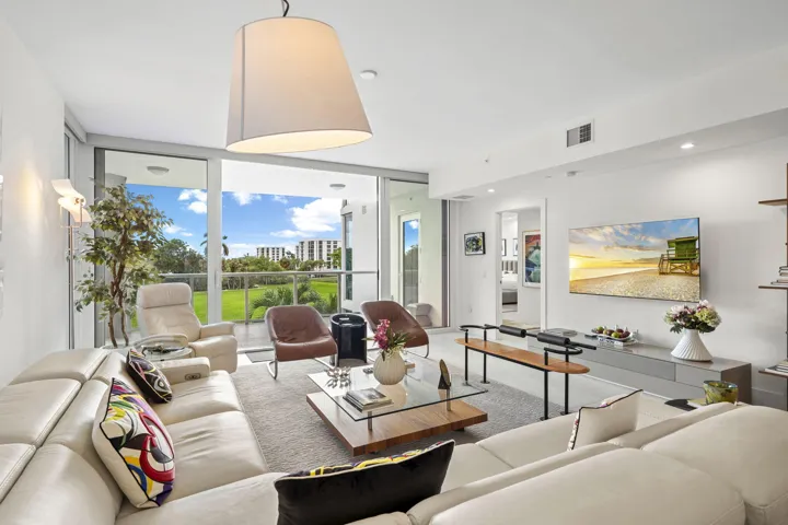 Living Room with Fairway Views