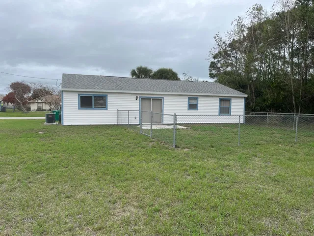 Large back and side yards -- partially fenced for children and pets